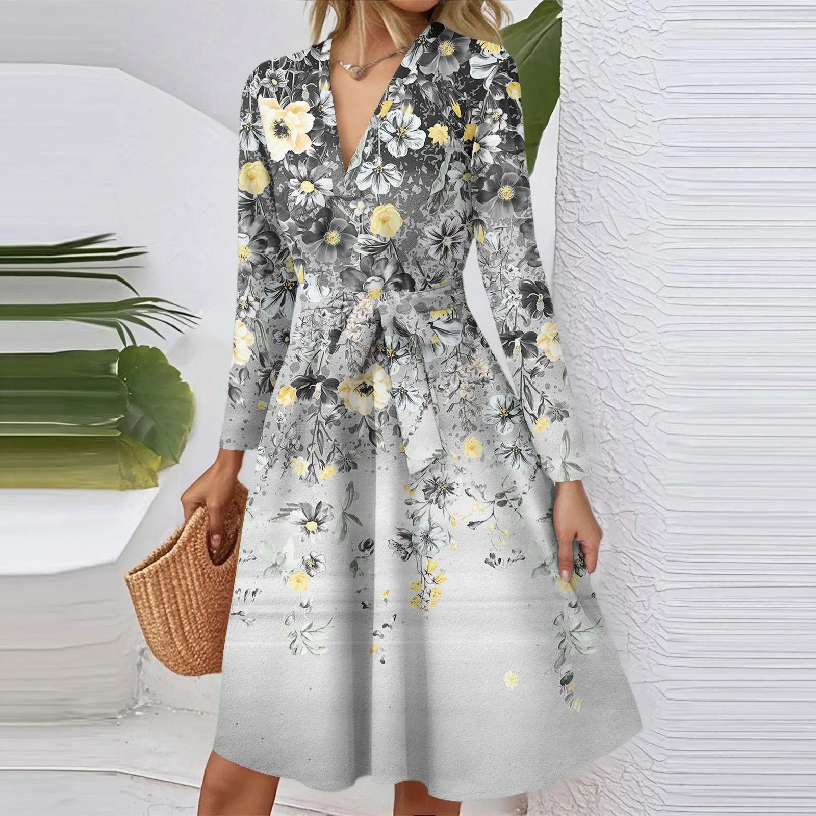 Floral Print Midi Dress